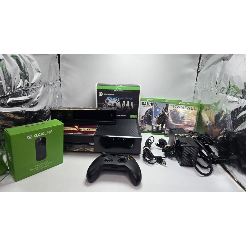 Microsoft Xbox One 500GB Bundle: 2 Controller scuff, 3 Games, Kinect - Tested ✅